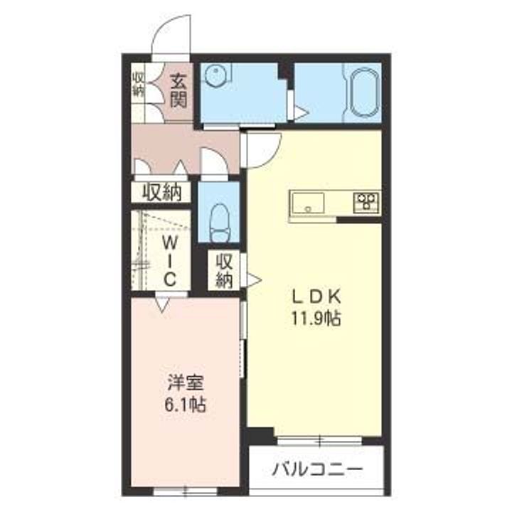 シャイン ウエストの間取り