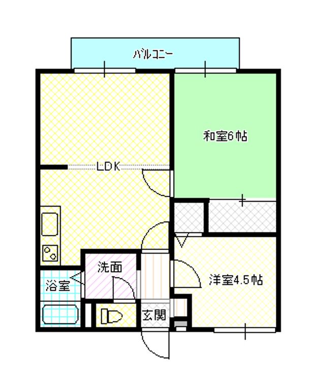 岡山県岡山市南区浜野3(アパート)の賃貸物件の間取り
