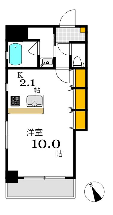 ウイング城南通りの間取り
