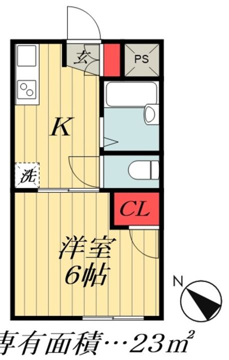 判澤マンションの間取り