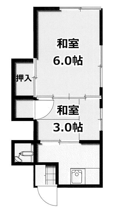 堀口荘の間取り