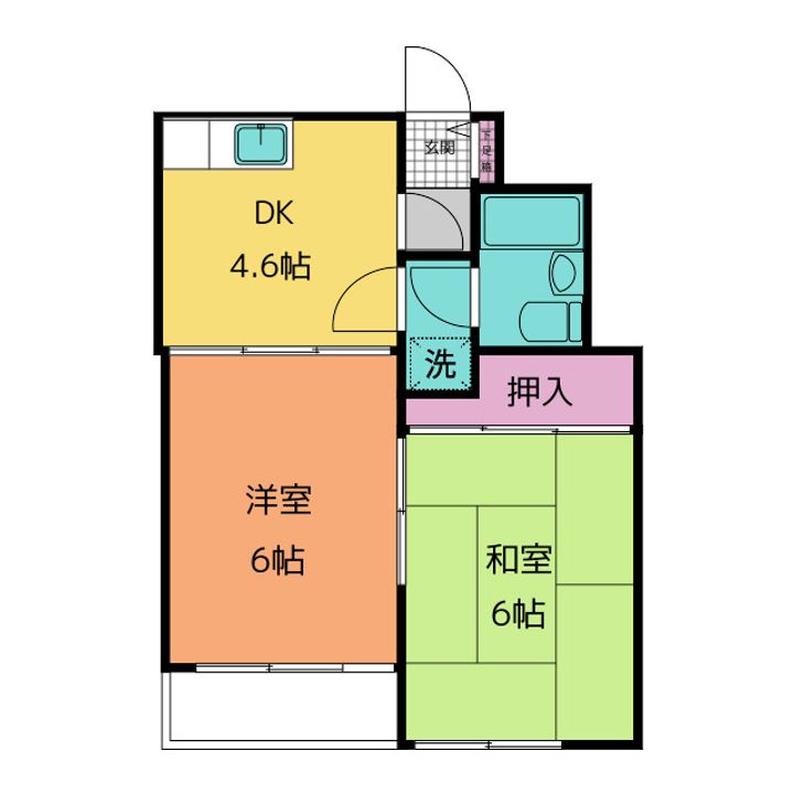 ラポールヤマミツの間取り