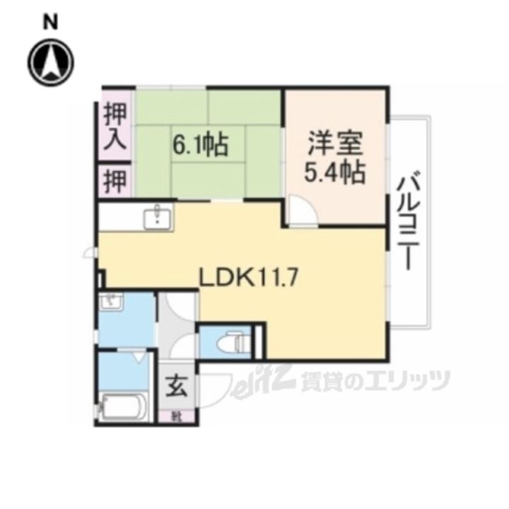 バリュージュ植善A棟の間取り