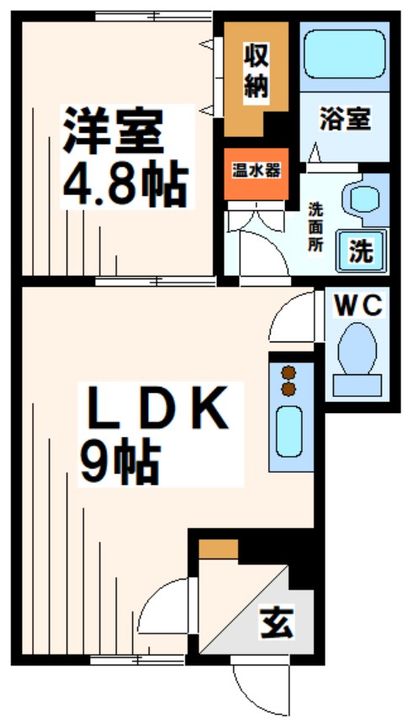 東京都府中市是政1(アパート)の賃貸物件の間取り