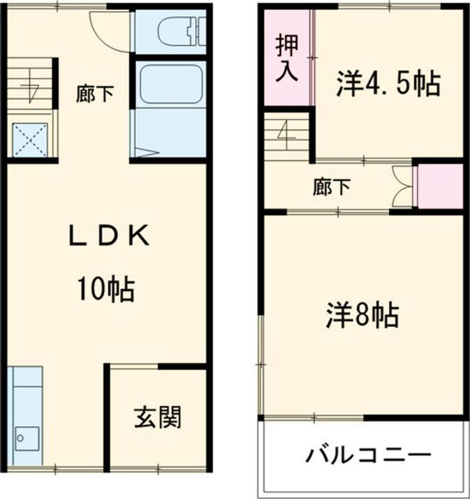 東京都葛飾区東四つ木4(一戸建)の賃貸物件の間取り