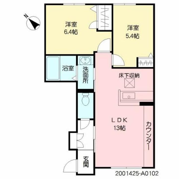 アルシェ A棟の間取り