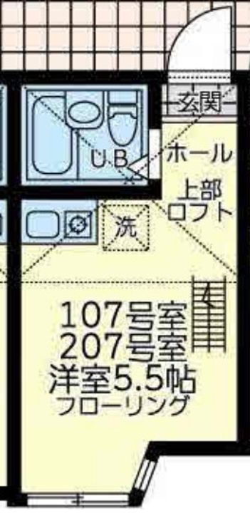 神奈川県横浜市西区境之谷(アパート)の賃貸物件の間取り
