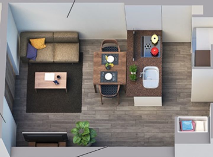 東京都渋谷区代々木3(マンション)の賃貸物件の居間