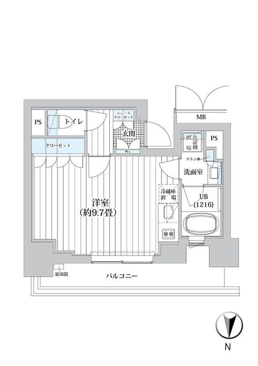 東京都江東区高橋(マンション)の賃貸物件の間取り