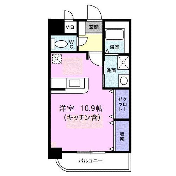 埼玉県さいたま市大宮区吉敷町2(マンション)の賃貸物件の間取り