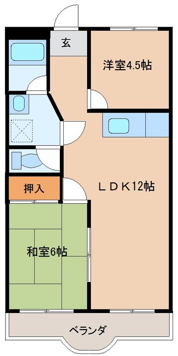 クリーンピア タナベの間取り