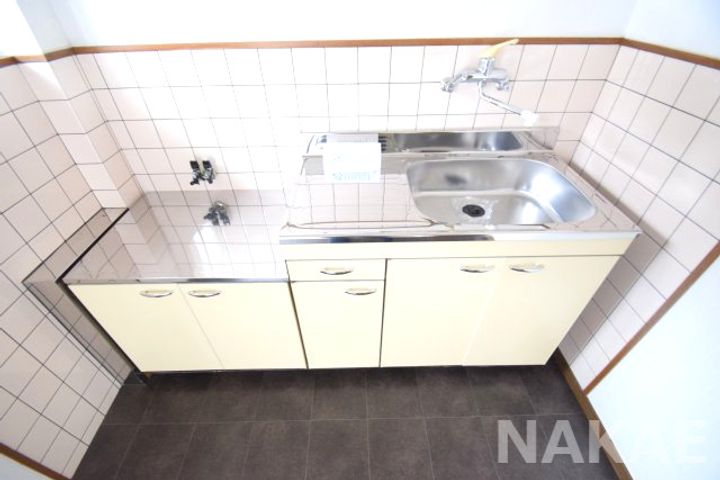 徳島県小松島市小松島町字北浜(アパート)の賃貸物件のキッチン