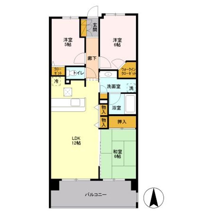 プレミスト見川の間取り