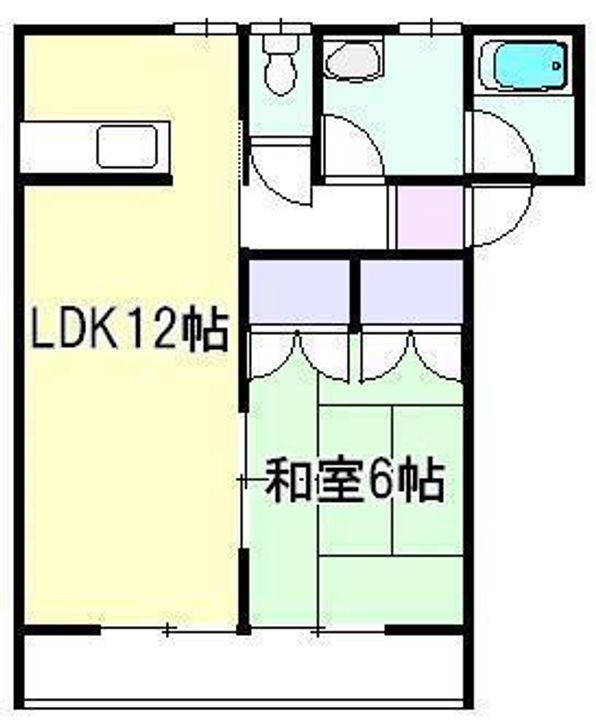 ハイツヤナギダB棟の間取り