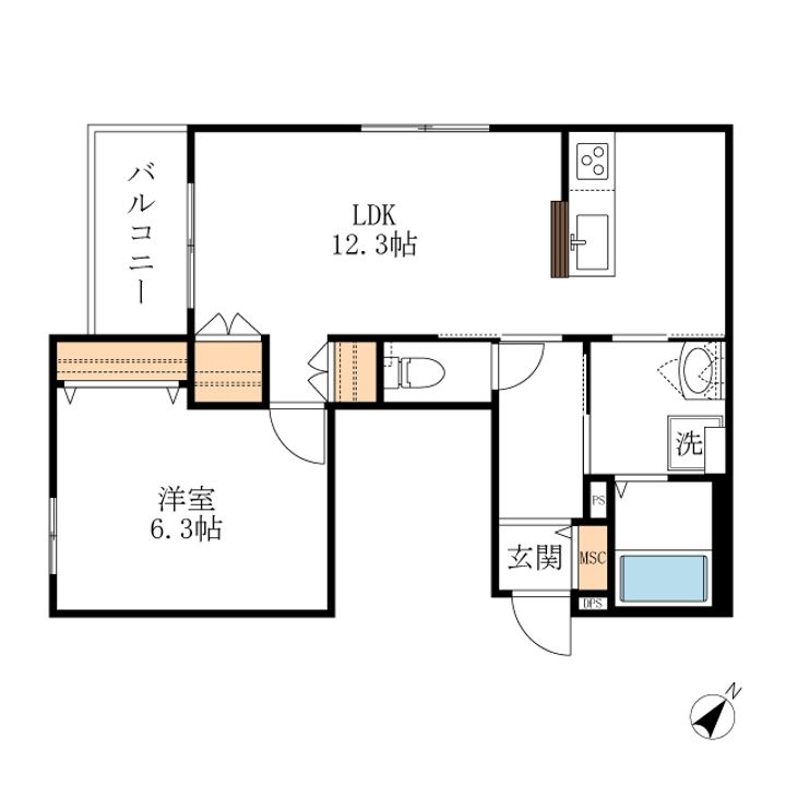 (仮称)川口市弥平メゾンの間取り