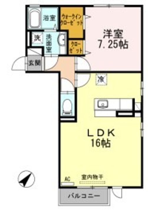 キャスバル Bの間取り