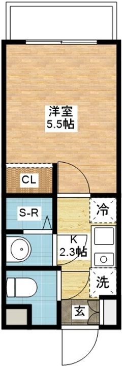 デ・クメール滑石IIの間取り