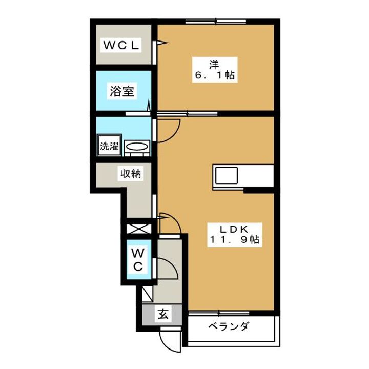 シャンテ勝田台の間取り
