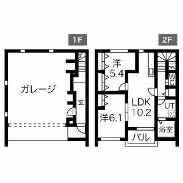 LaLa Charme Aの間取り