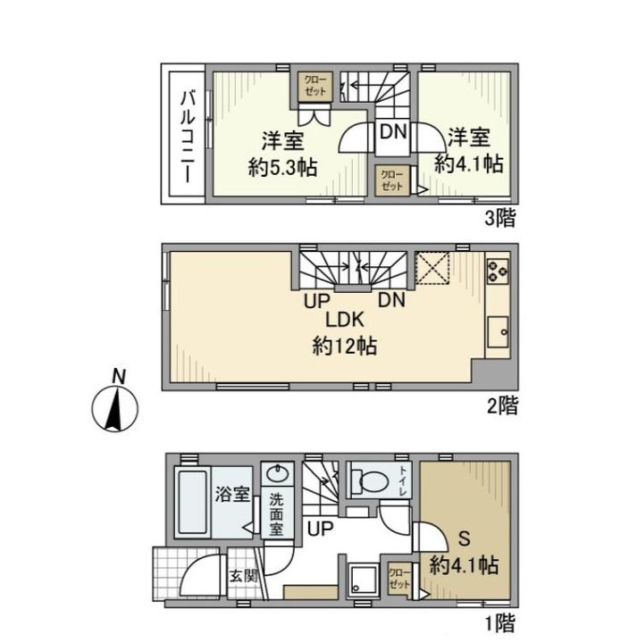 東京都荒川区町屋6(一戸建)の賃貸物件の間取り