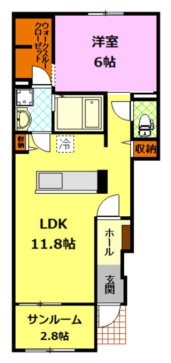 トゥインクル喜沢の間取り