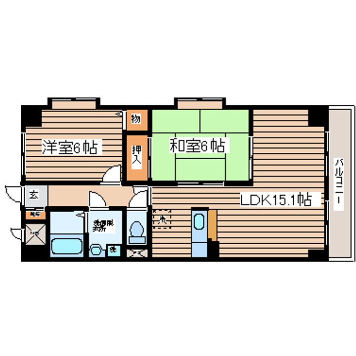 ファンテージ八乙女の間取り