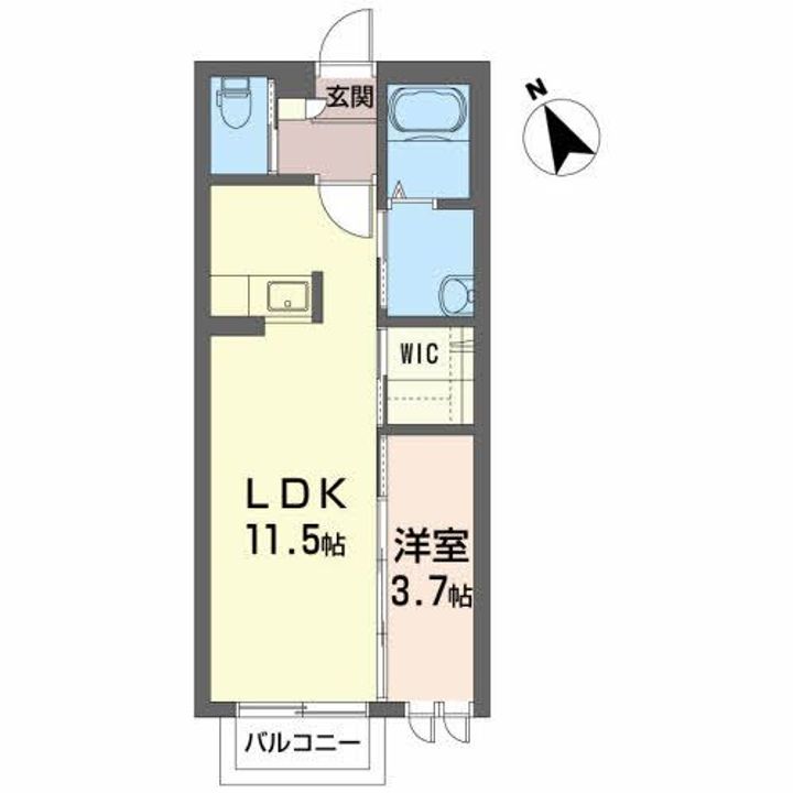 アパルトマン東原の間取り