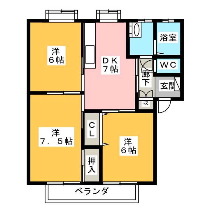 田崎ハイツの間取り