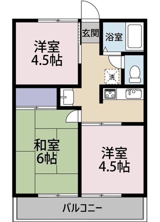 シティハイム本市場の間取り