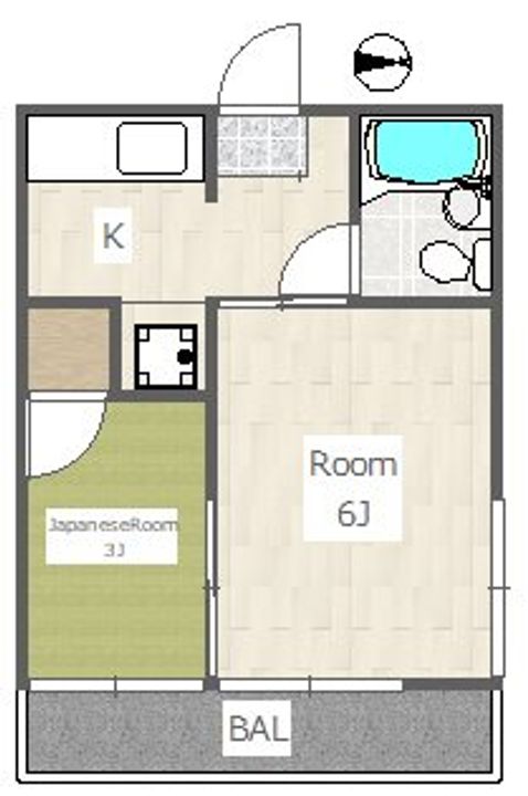 第二大津加荘の間取り