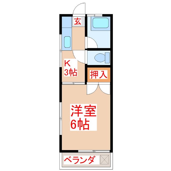 加治佐アパートの間取り