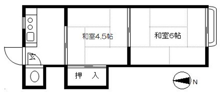 東京都杉並区高円寺南1(アパート)の賃貸物件の間取り