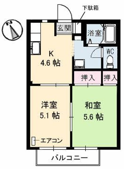 エクセランルミエール C棟の間取り