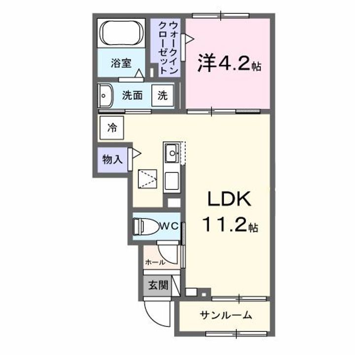 グラースソレイユの間取り