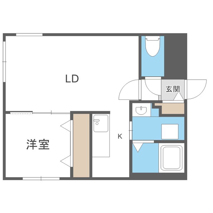 北海道札幌市豊平区西岡五条1(マンション)の賃貸物件の間取り