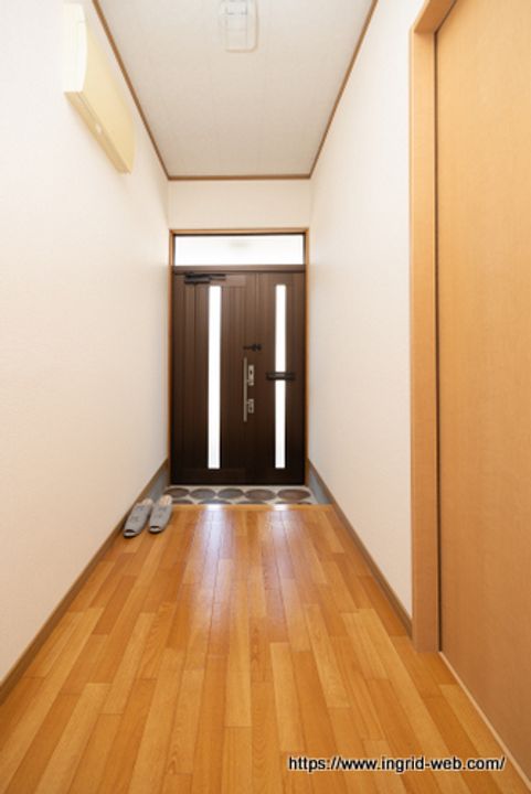 長野県長野市篠ノ井布施高田(一戸建)の賃貸物件の玄関