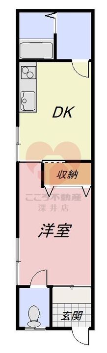 甲斐田ハイツの間取り