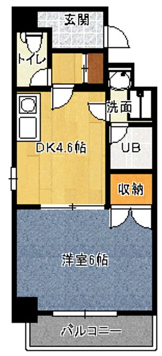 ダイアパレス東白島の間取り