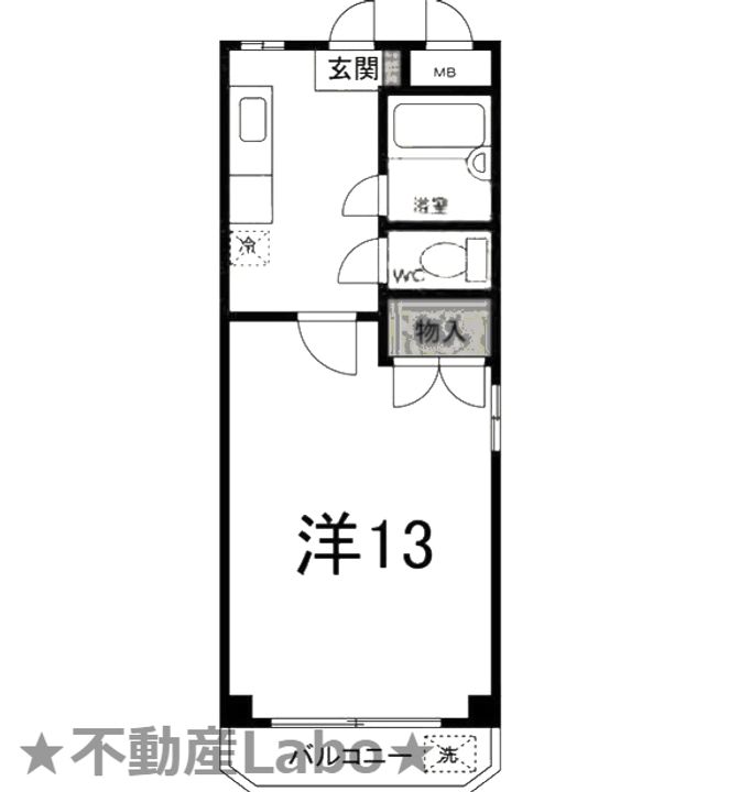 徳島県板野郡松茂町広島字鍬ノ先(マンション)の賃貸物件の間取り