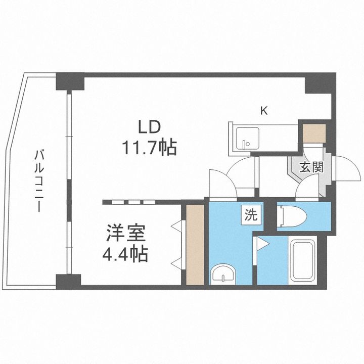 ビッグパレス中島公園の間取り