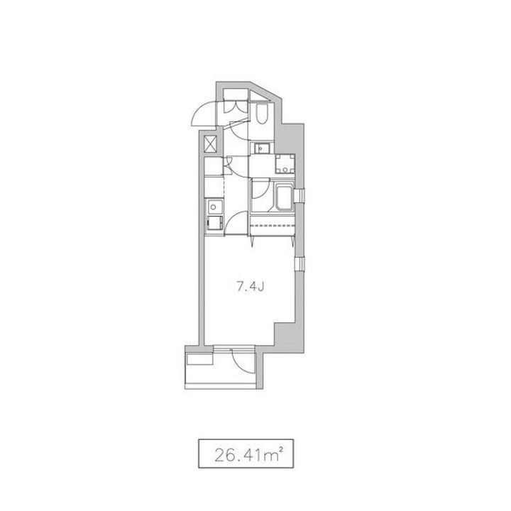 愛知県名古屋市東区筒井3(マンション)の賃貸物件の間取り