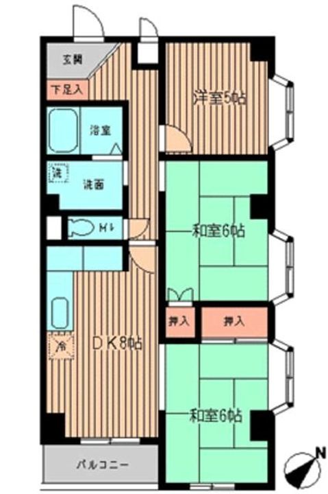 ハイツペガサスの間取り