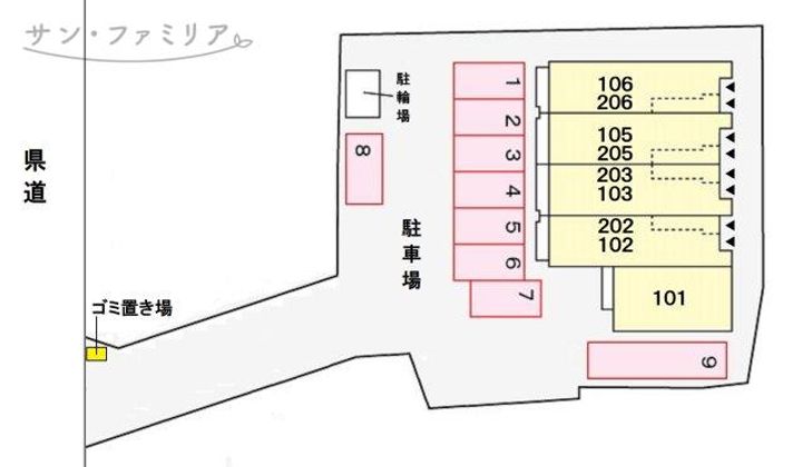 愛知県豊橋市駒形町字道南(アパート)の賃貸物件の地図