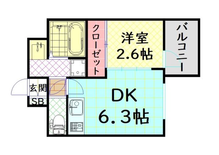 ミラージュパレス難波グランツの間取り