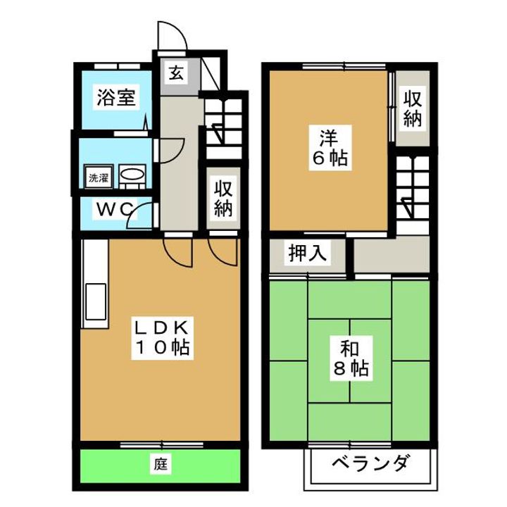 神奈川県平塚市出縄(一戸建)の賃貸物件の間取り