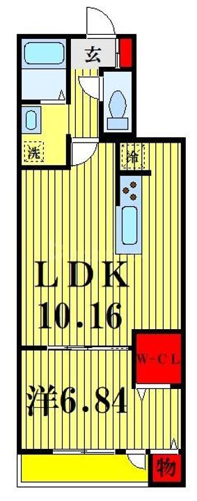 アンジュール新田の間取り