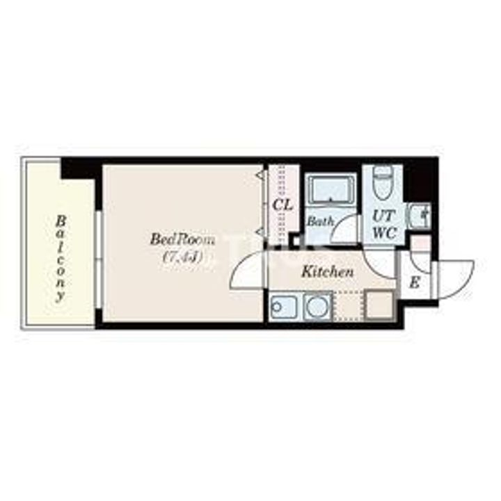 大阪府大阪市東住吉区北田辺4(マンション)の賃貸物件の間取り