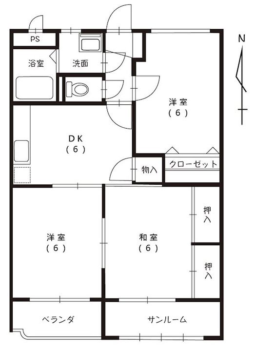 サニーガーデンの間取り