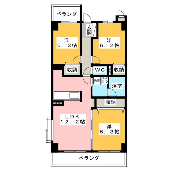 IRIS RESIDENCE曲金の間取り