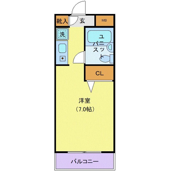 東京都世田谷区千歳台1(マンション)の賃貸物件の間取り